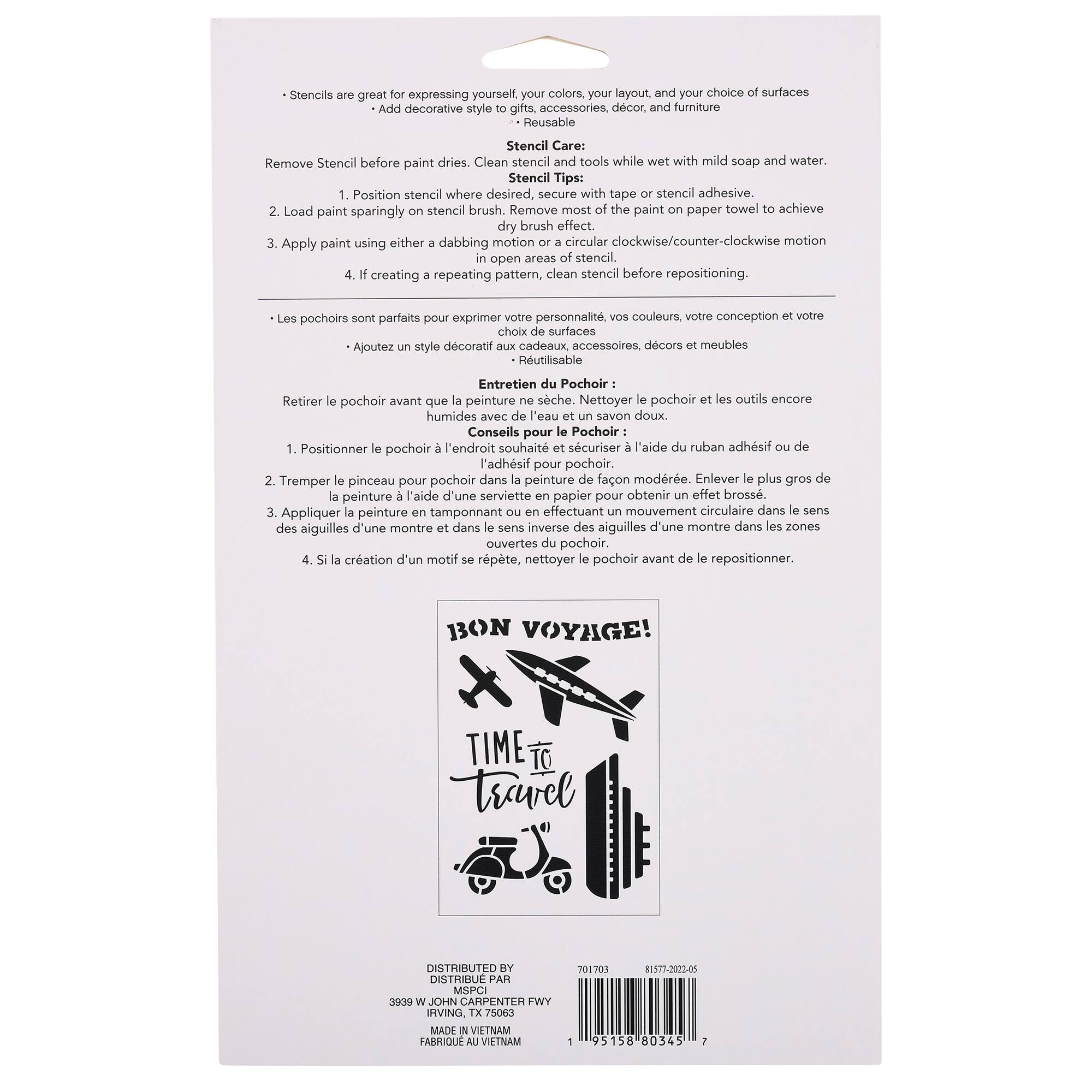 Travel Stencils by Craft Smart®, 7" x 10"